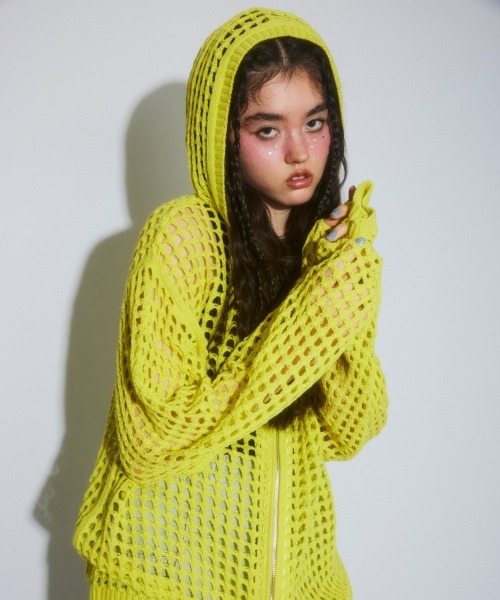 Candy Stripper（キャンディーストリッパー） パーカー MESH KNIT