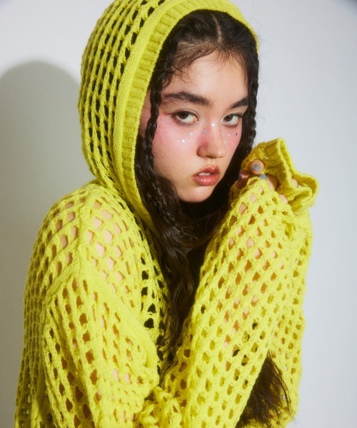 Candy Stripper（キャンディーストリッパー） パーカー MESH KNIT 