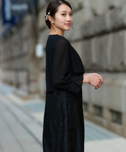 Jolie et Jolie（ジョリー エ ジョリー） ドレス 羽織ボレロ風レース