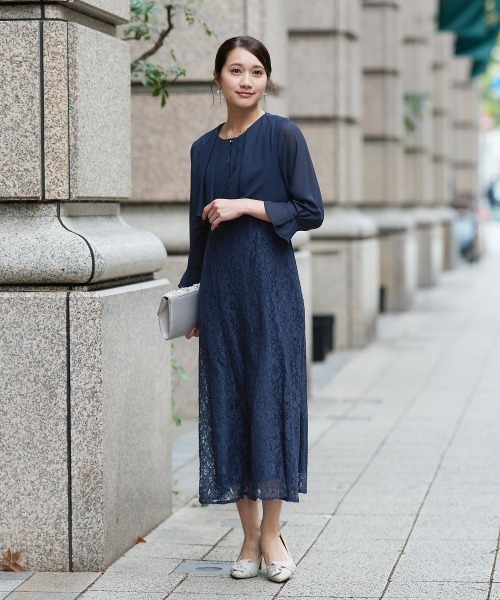 Jolie et Jolie（ジョリー エ ジョリー） ドレス 羽織ボレロ風レース