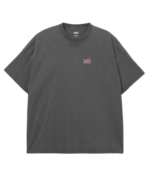 X-girl（エックスガール） ワンピース 半袖 FADED FACE S/S BIG TEE