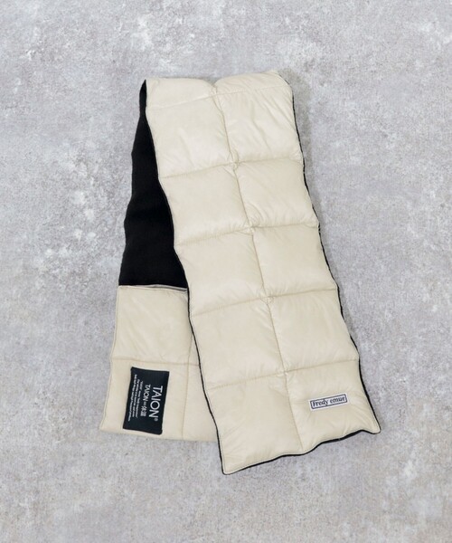 「TAION」 マフラー FREE アイボリー レディース_画像4