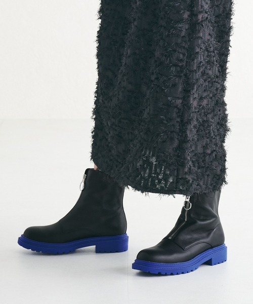 「NICAL」 ショートブーツ LL グレー レディース_画像9