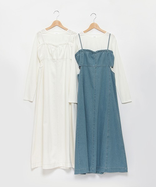 「petit main LIEN」 サロペットスカート FREE アイボリー レディース_画像6