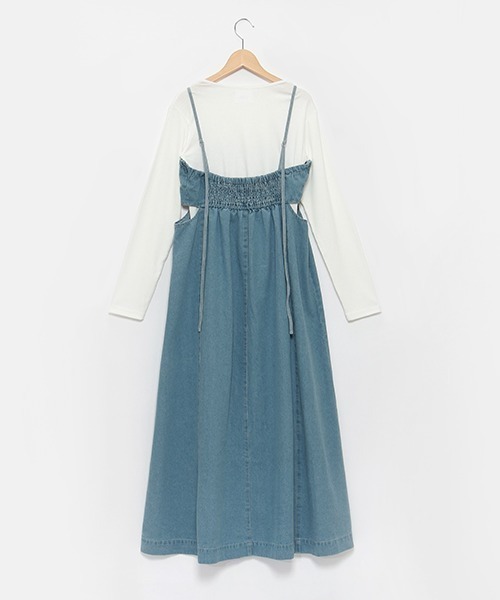 「petit main LIEN」 サロペットスカート FREE アイボリー レディース_画像9