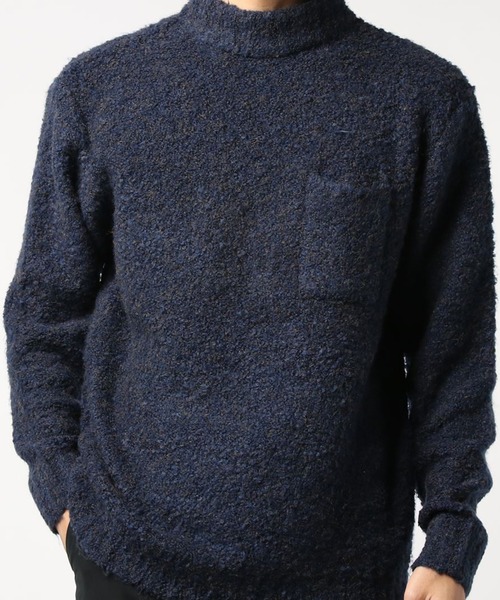 「WESTSEA」 長袖ニット L ワイン メンズ_画像2