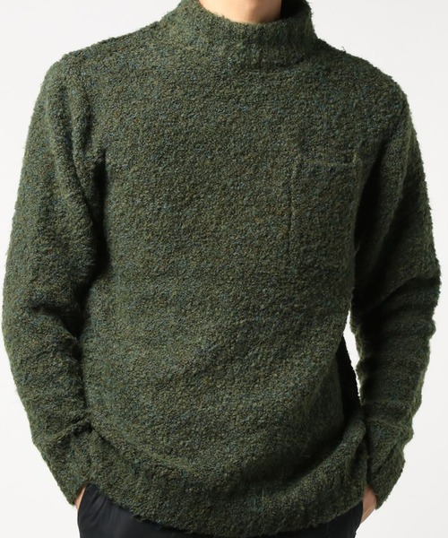 「WESTSEA」 長袖ニット L ワイン メンズ_画像3