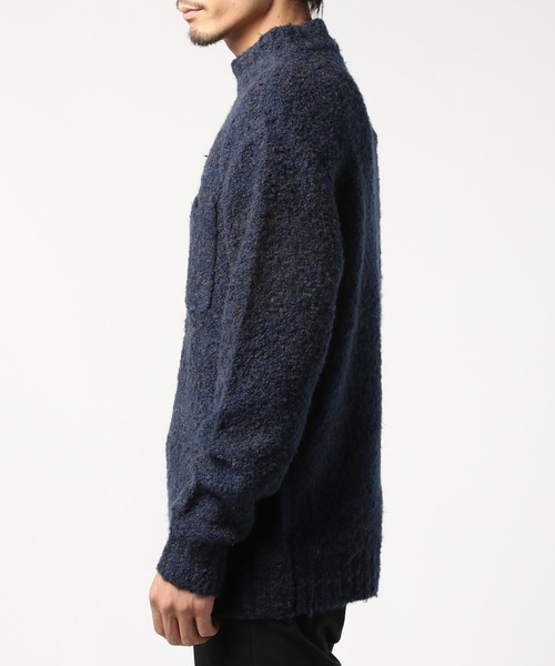 「WESTSEA」 長袖ニット L ワイン メンズ_画像5