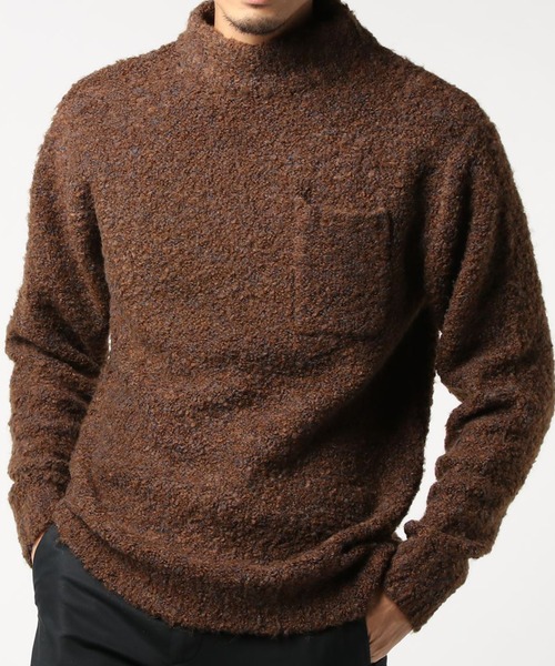 「WESTSEA」 長袖ニット L ワイン メンズ_画像7