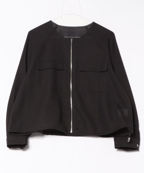 「INTERPLANET」 ブルゾン FREE チャコールグレー レディース_画像5