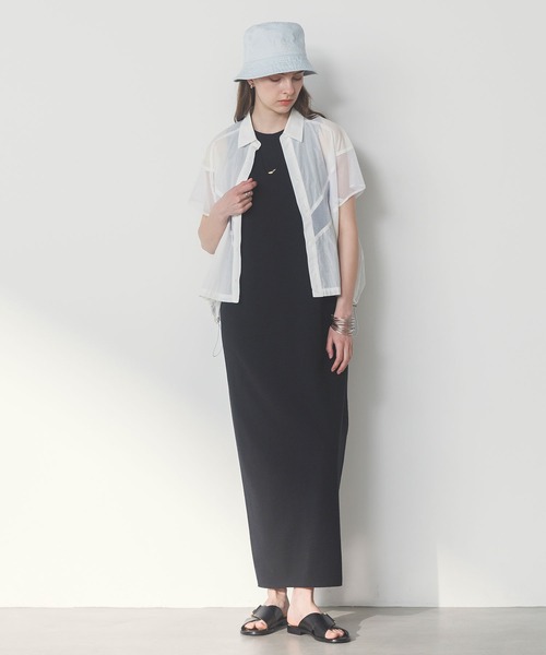 「Gready Brilliant」 半袖ブラウス 38 ネイビー レディース_画像4
