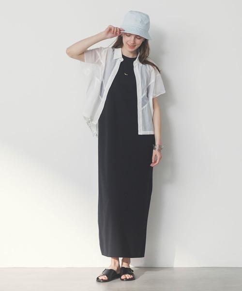 「Gready Brilliant」 半袖ブラウス 38 ネイビー レディース_画像6