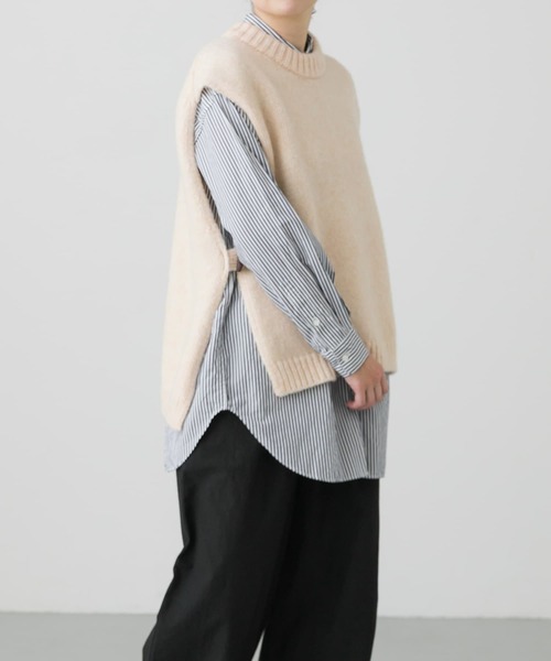 かぐれ ニットベスト FREE ベージュ レディース : ZOZOTOWN Yahoo!店