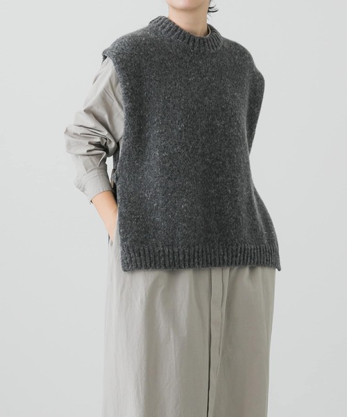 かぐれ ニットベスト FREE ベージュ レディース : ZOZOTOWN Yahoo!店