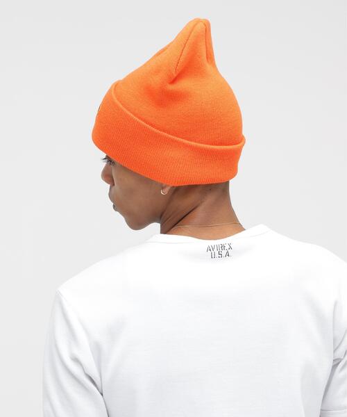 AVIREX（アヴィレックス） ニット帽 ニットキャップ VARSITY LOGO KNIT