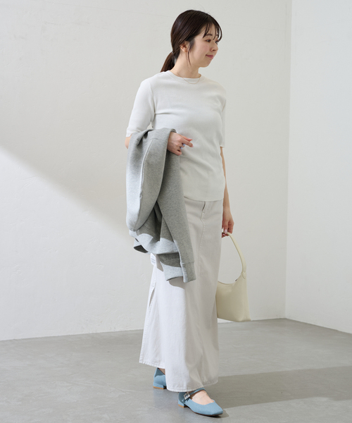 「LE TALON」 フラットパンプス 24cm シルバー レディース_画像9