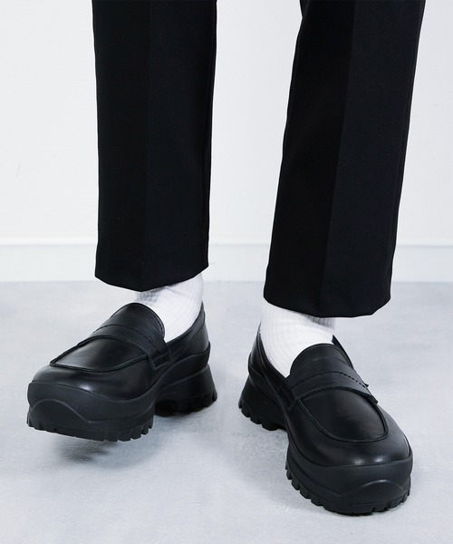 「PADRONE」 ローファー 40 ブラック系その他 メンズ_画像3