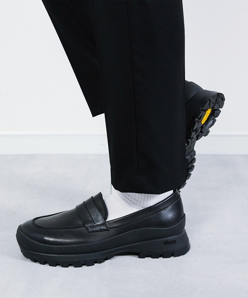 「PADRONE」 ローファー 40 ブラック系その他 メンズ_画像4