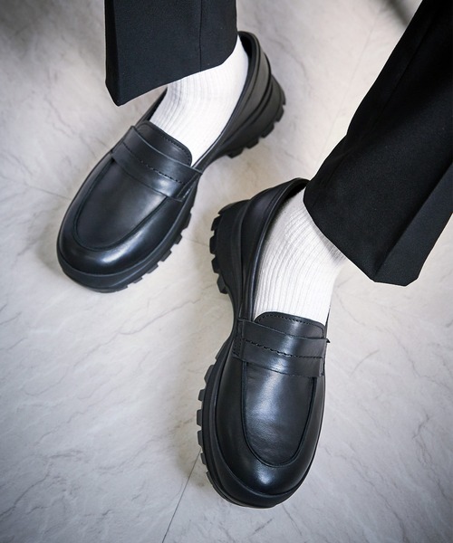 「PADRONE」 ローファー 40 ブラック系その他 メンズ_画像5