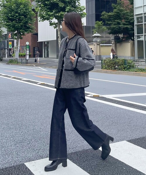 Traditional Weatherwear」 ノーカラージャケット 34 ブラック系その他