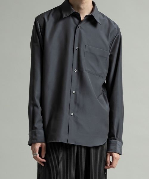 「Casper John」 長袖シャツ SMALL ネイビー メンズ_画像3