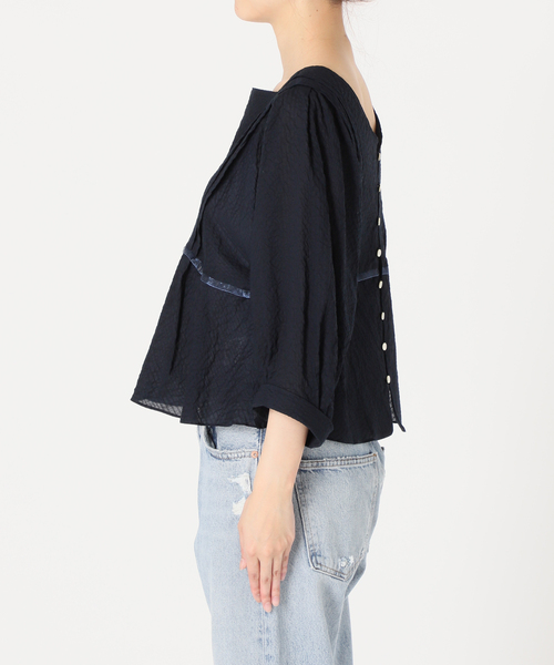 「IENA LA BOUCLE」 7分袖ブラウス ONE SIZE ブラウン レディース_画像8