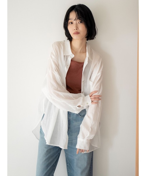 ブラウス シャツ シアールーズシャツ レディースの画像