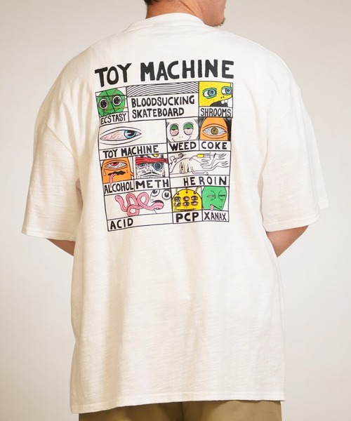TOY MACHINE（トイマシーン） tシャツ 半袖 Tシャツ DRUGGED EYES SLUB
