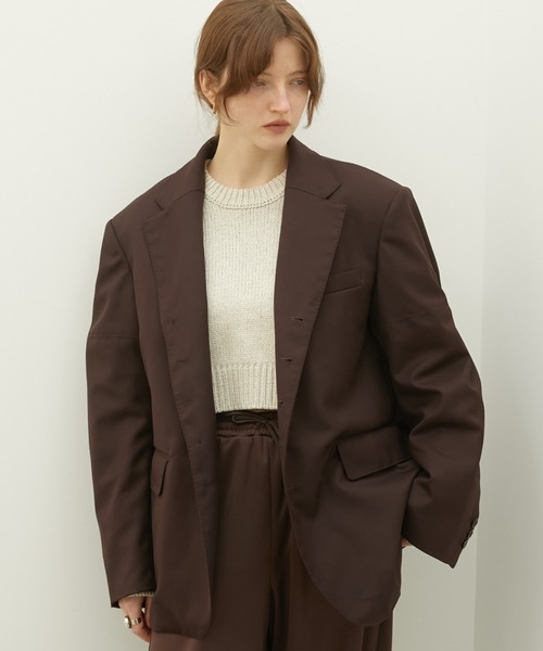 ジャケット テーラードジャケット 「LA PEAU DE GEM」T jacket/”T”ジャケット レディースの画像