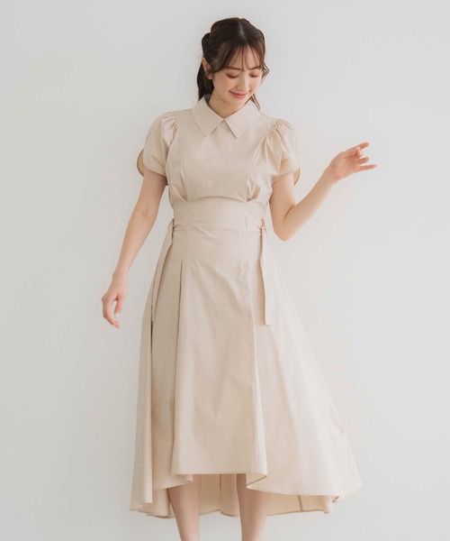 「NOELA」 シャツワンピース M ネイビー レディース_画像2