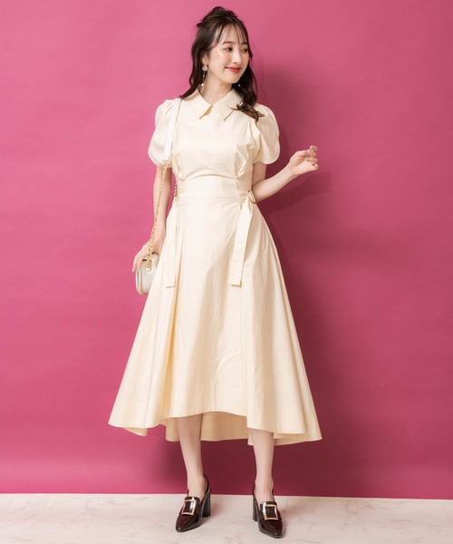 「NOELA」 シャツワンピース M ネイビー レディース_画像6