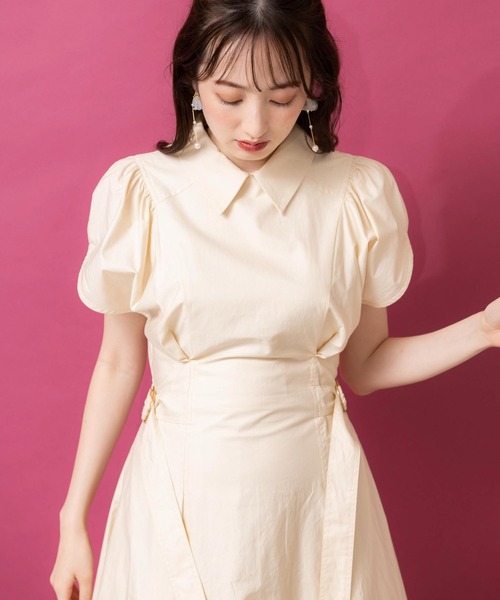 「NOELA」 シャツワンピース M ネイビー レディース_画像7