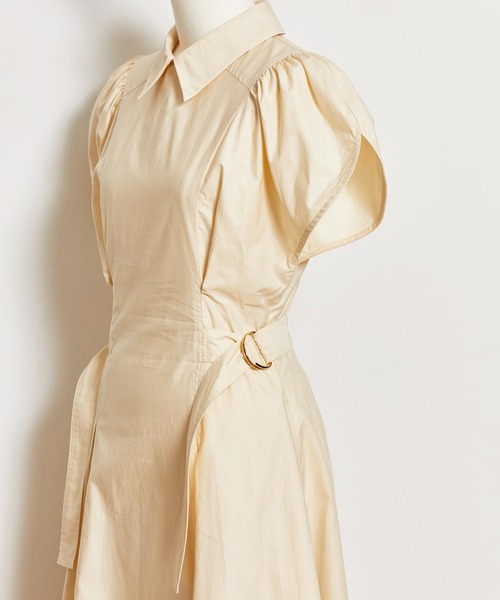 「NOELA」 シャツワンピース M ネイビー レディース_画像9