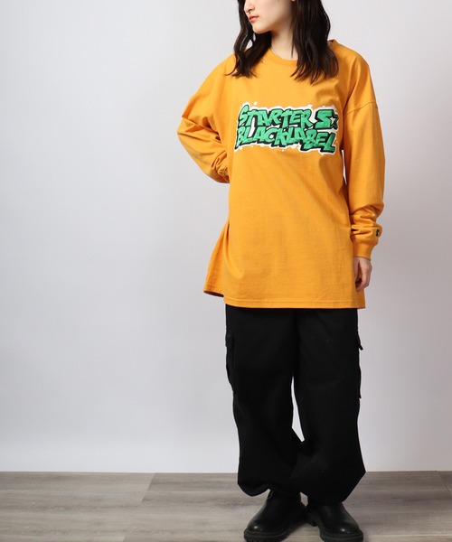 「STARTER BLACK LABEL」 長袖Tシャツ X-LARGE ブラック メンズ_画像5