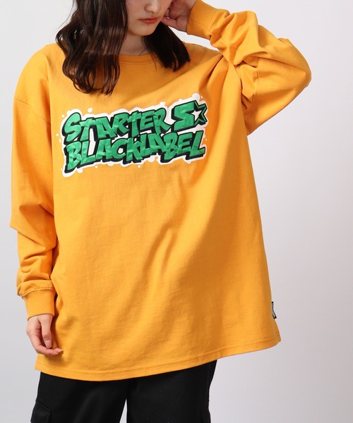 「STARTER BLACK LABEL」 長袖Tシャツ X-LARGE ブラック メンズ_画像7