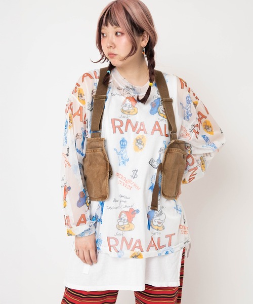 RNA（アールエヌエー） tシャツ M2653 ジャンクキャラシアーT