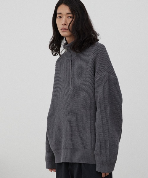 「WYM LIDNM」 長袖ニット M ベージュ メンズ_画像9
