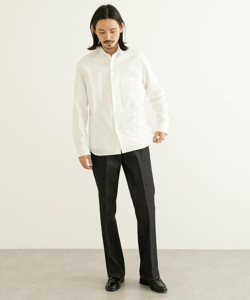 「THOMAS MASON」 長袖シャツ LARGE ロイヤルブルー メンズの画像