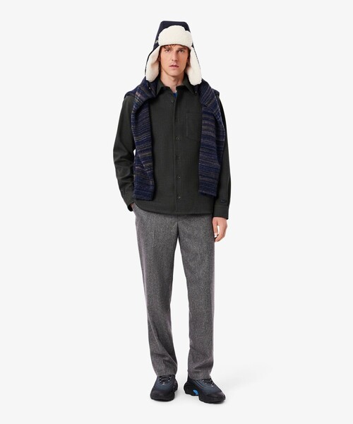 「LACOSTE」 長袖シャツ 40 グレー メンズの画像