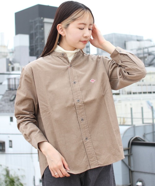 Danton（ダントン） 長袖ブラウス 36 ベージュ レディース : ZOZOTOWN