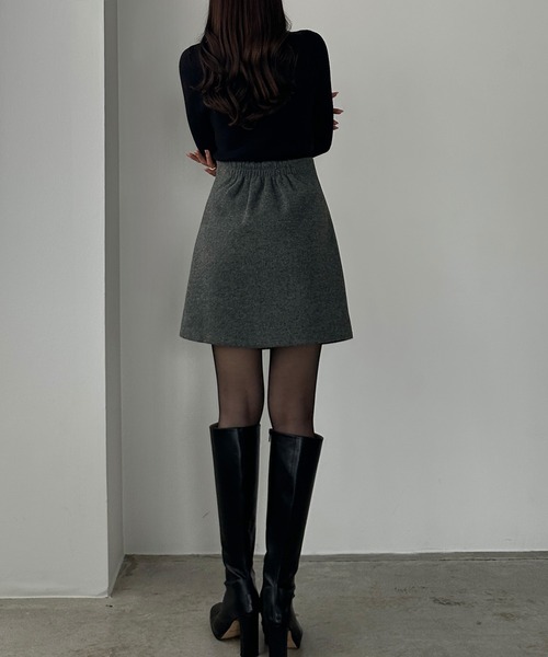 「Louere」 キュロット X-LARGE チャコール レディース_画像5