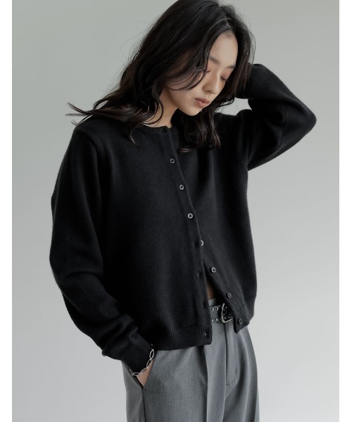 「Re:EDIT」 ニットカーディガン LARGE グレー系その他 レディース_画像2