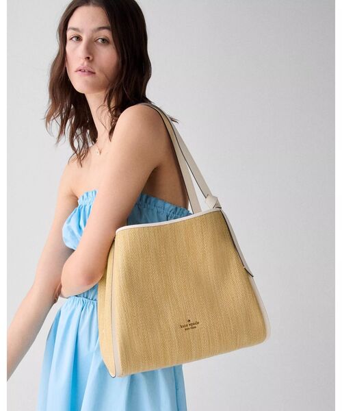 新品 ケイトスペード ショルダーバッグ ハンドバッグ ストロー かごバッグ kate spade NEW YORK（ケイト・スペード ニューヨーク） ケイト