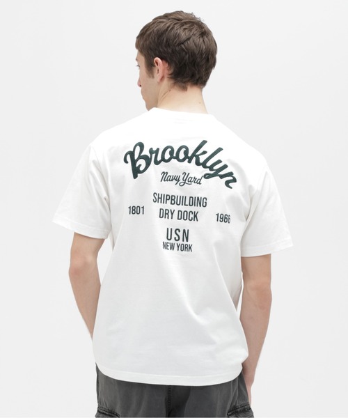 AVIREX（アヴィレックス） tシャツ S/S EMB. T-SHIRT ”Brooklyn