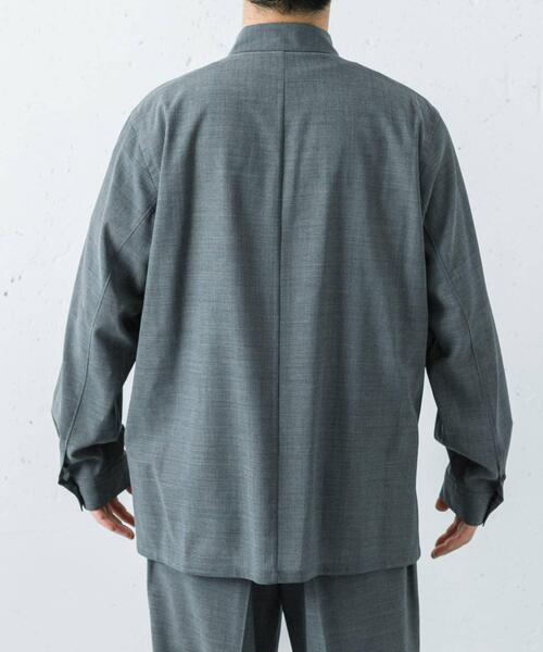 シャツ ATON　WOOL GAUZE LOOSE FIT SHIRTS メンズの画像