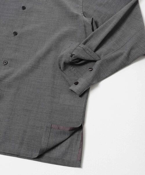 シャツ ATON　WOOL GAUZE LOOSE FIT SHIRTS メンズの画像