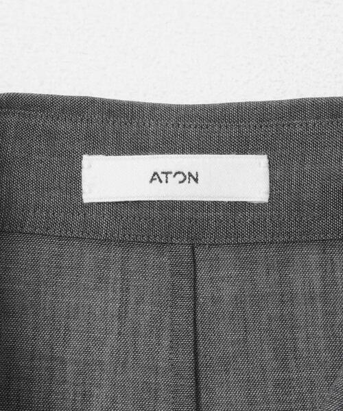 シャツ ATON　WOOL GAUZE LOOSE FIT SHIRTS メンズの画像