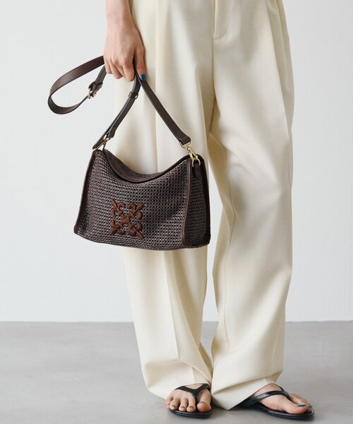 russet ラシット　ラフィア　2Wayバッグ　ショルダーバッグ　ハンドバッグ russet（ラシット） ショルダーバッグ バッグ ナイロンラフィア
