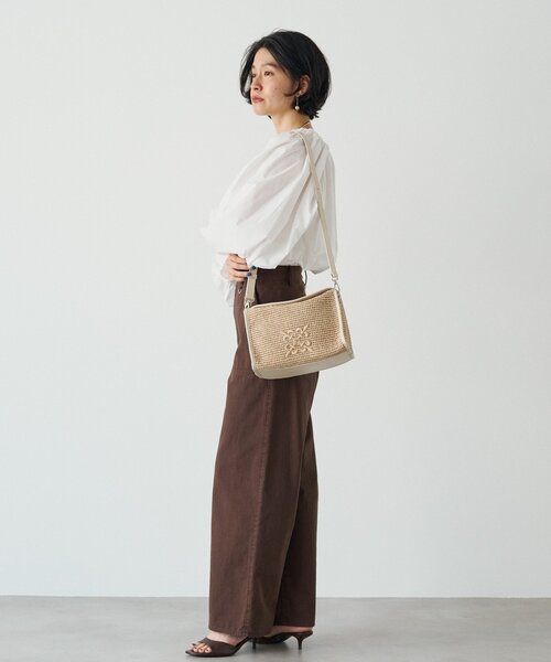 russet（ラシット） ショルダーバッグ バッグ ナイロンラフィア