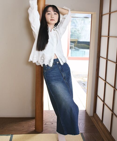 「STRATA」 長袖シャツ ONE SIZE ブラック レディース_画像3
